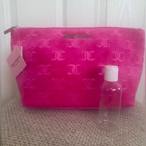 JUICY COUTURE TRAVEL COSMETIC VELOUR BAG